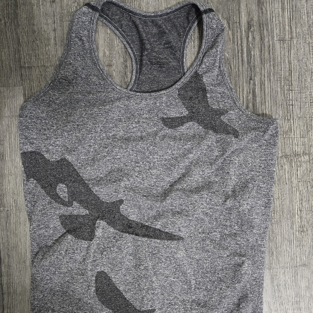 Oiselle Flyte Tank Lg Grey/Black